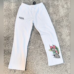 Von Dutch "White" Joggers Unisex Size Large